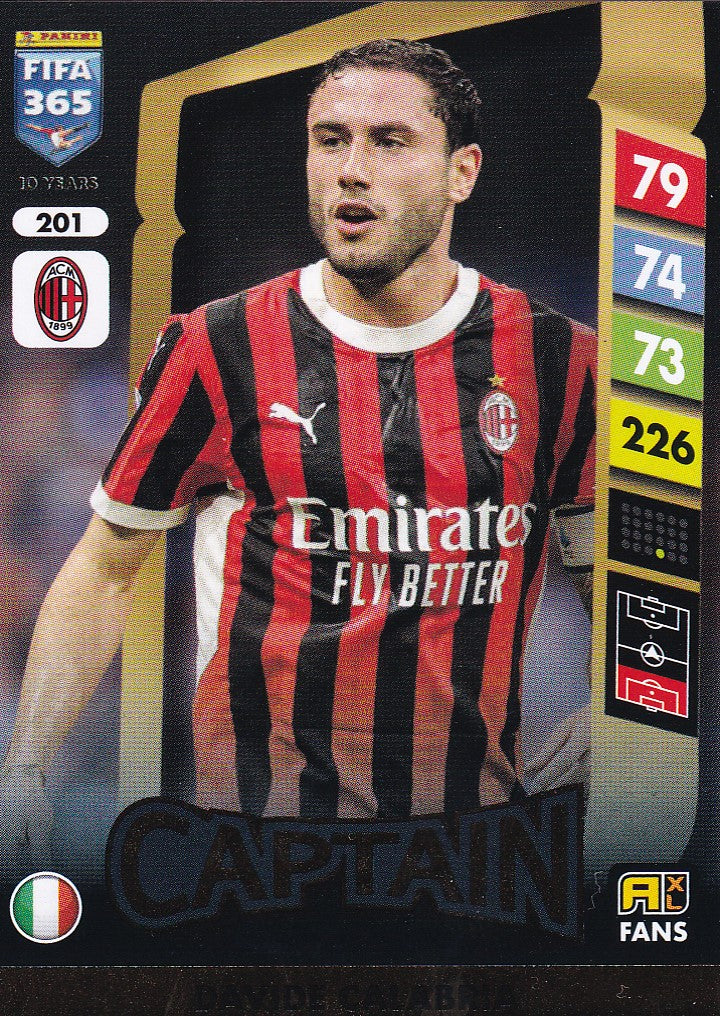 201. DAVIDE CALABRIA - AC MILAN - CAPTAIN