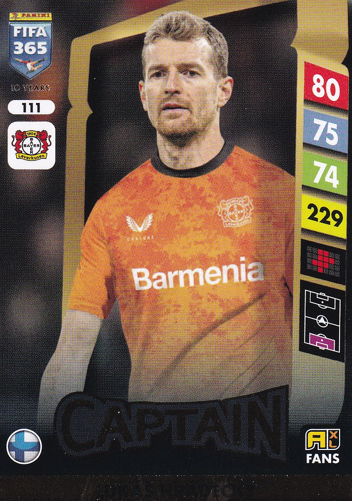 111. LUKAS HRADECKY - BAYER LEVERKUSEN - CAPTAIN