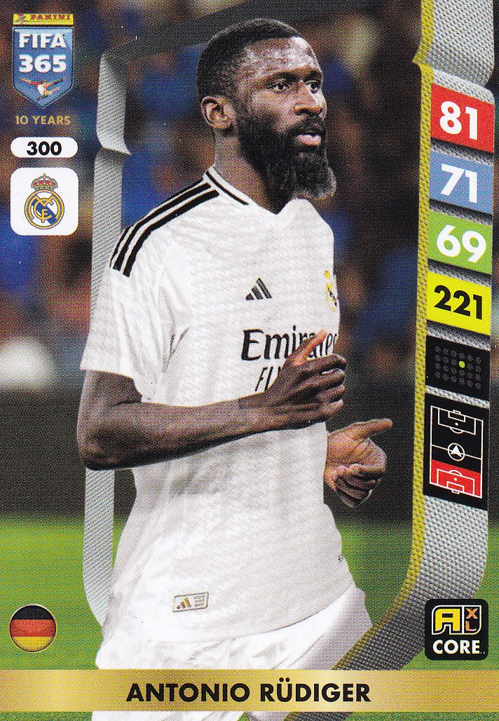 300. ANTONIO RUDIGER - REAL MADRID