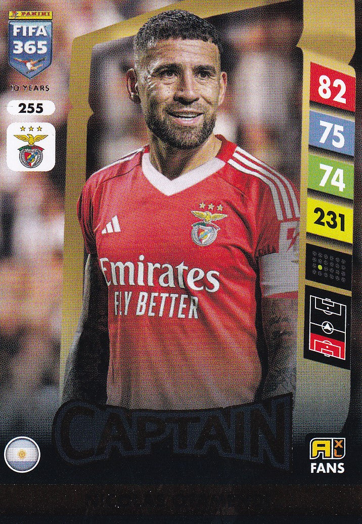255. NICOLAS OTAMENDI - BENFICA - CAPTAIN