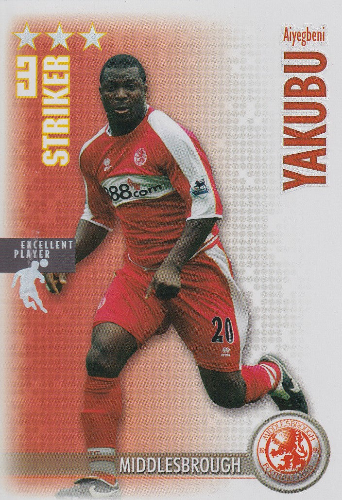 215. AIYEGBENI YAKUBO - MIDDLESBROUGH - EXCELLENT PLAYER
