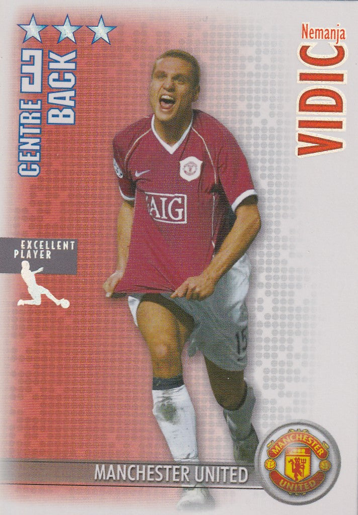 396. NEMANJA VIDIC - MANCHESTER UNITED - EXCELLENT PLAYER