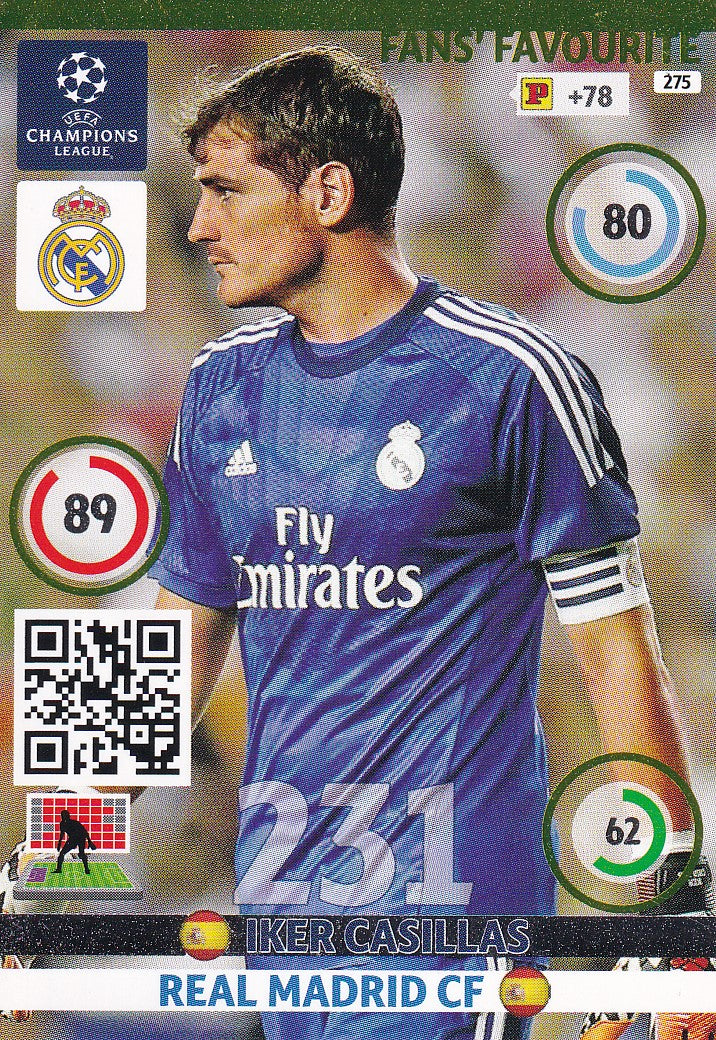 275. IKER CASILLAS - REAL MADRID - FANS FAVOURITE