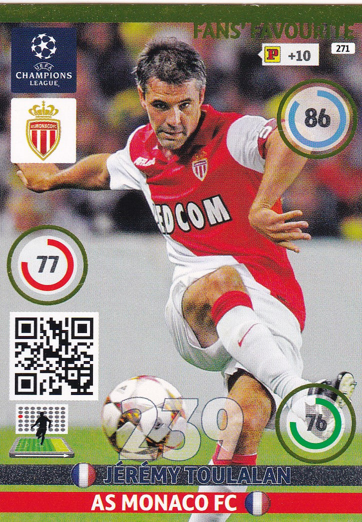 271. JEREMY TOULALAN - MONACO - FANS FAVOURITE