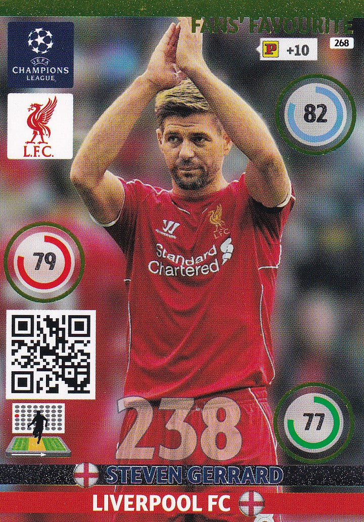 268. STEVEN GERRARD - LIVERPOOL - FANS FAVOURITE