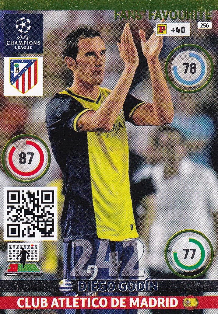 256. DIEGO GODIN - ATLETICO MADRID - FANS FAVOURITE