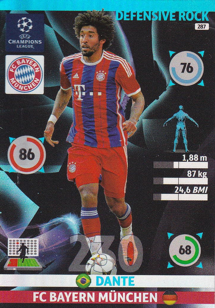 287. DANTE - BAYERN MUNCHEN - FANS FAVOURITE