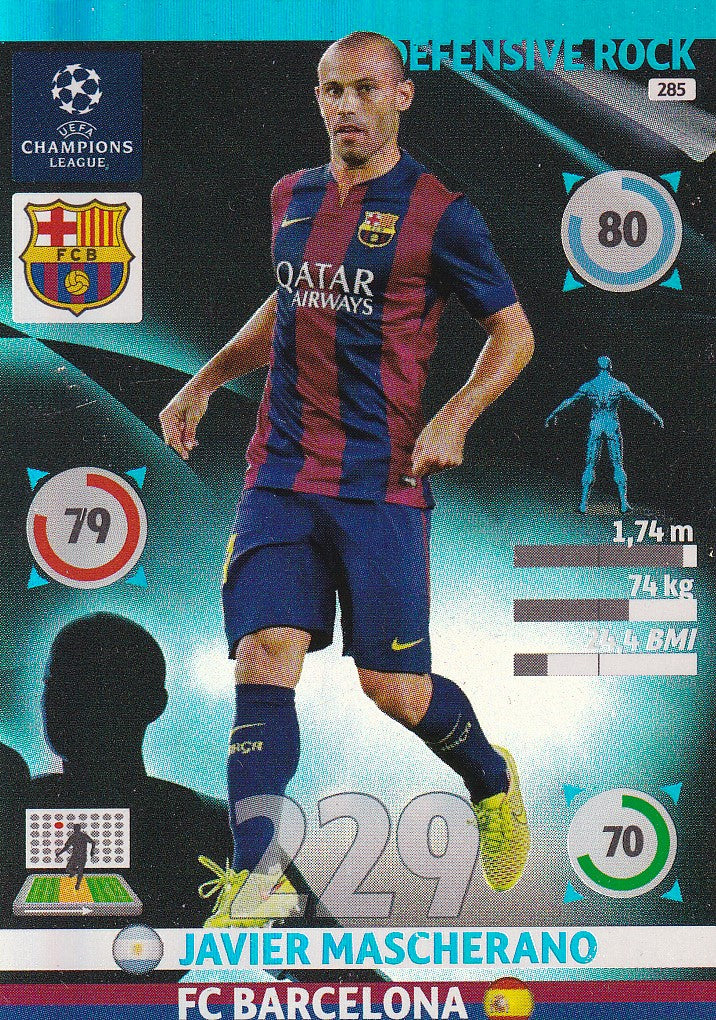 285. JAVIER MASCHERANO - BARCELONA - DEFENSIVE ROCK