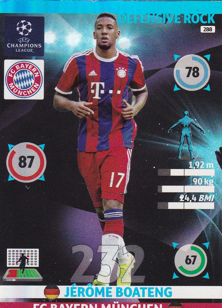 288. JEROME BOATENG - BAYERN MUNCHEN - DEFENSIVE ROCK