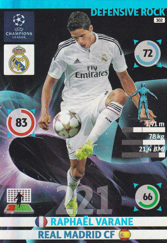 302. RAPHAEL VARANE - REAL MADRID - DEFENSIVE ROCK