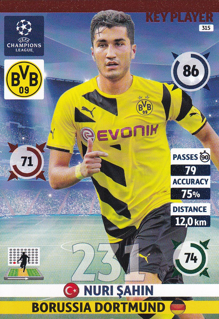 315. NURI SAHIN - BORUSSIA DORTMUND - KEY PLAYER