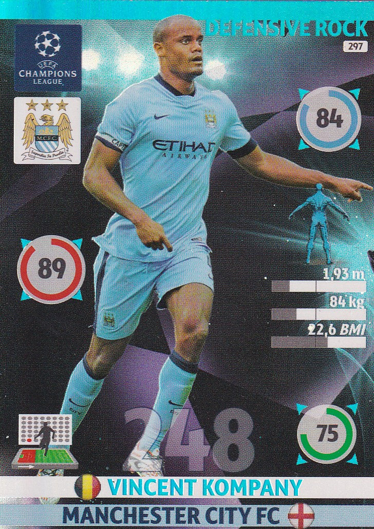 297. VINCENT KOMPANY - MANCHESTER CITY - DEFENSIVE ROCK