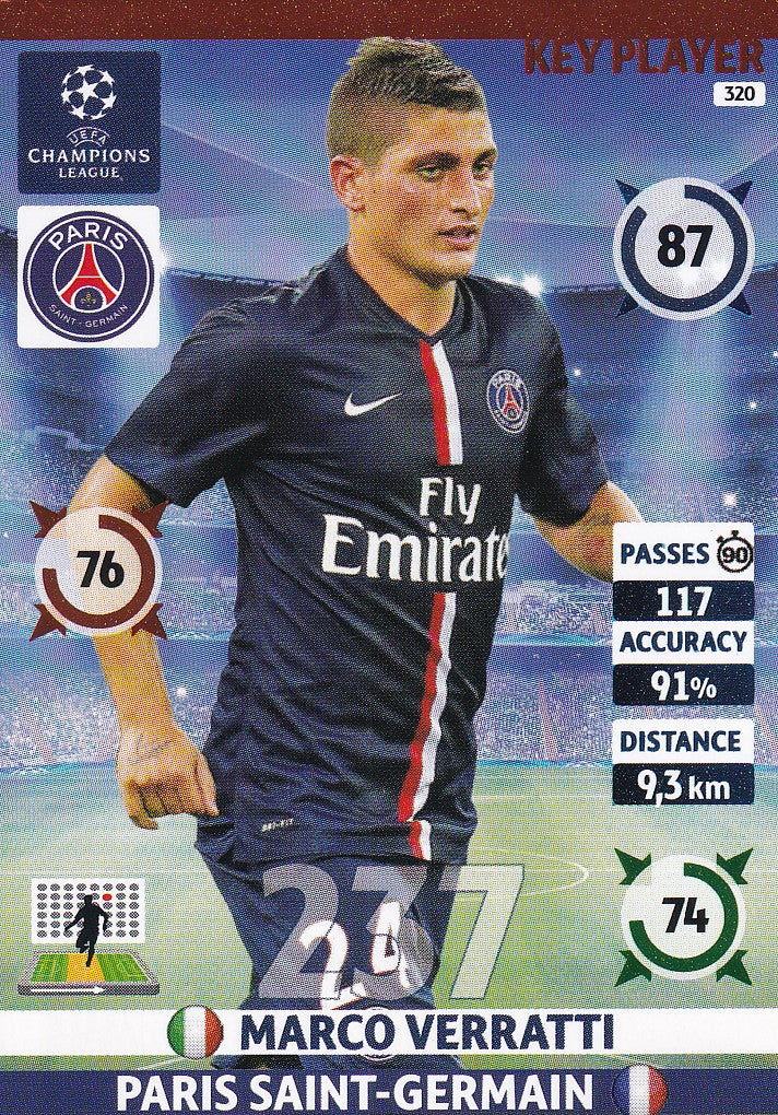 320. MARCO VERRATTI - PARIS-SAINT GERMAIN - KEY PLAYER
