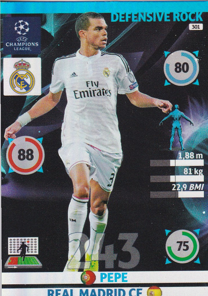 301. PEPE - REAL MADRID - DEFENSIVE ROCK