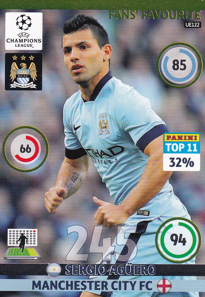 UE122. SERGIO AGUERO - MANCHESTER CITY - FANS FAVOURITE