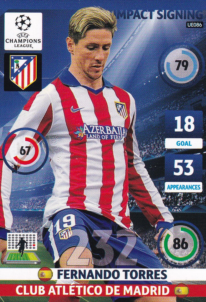 UE086. FERNANDO TORRES - ATLETICO MADRID - IMPACT SIGNING