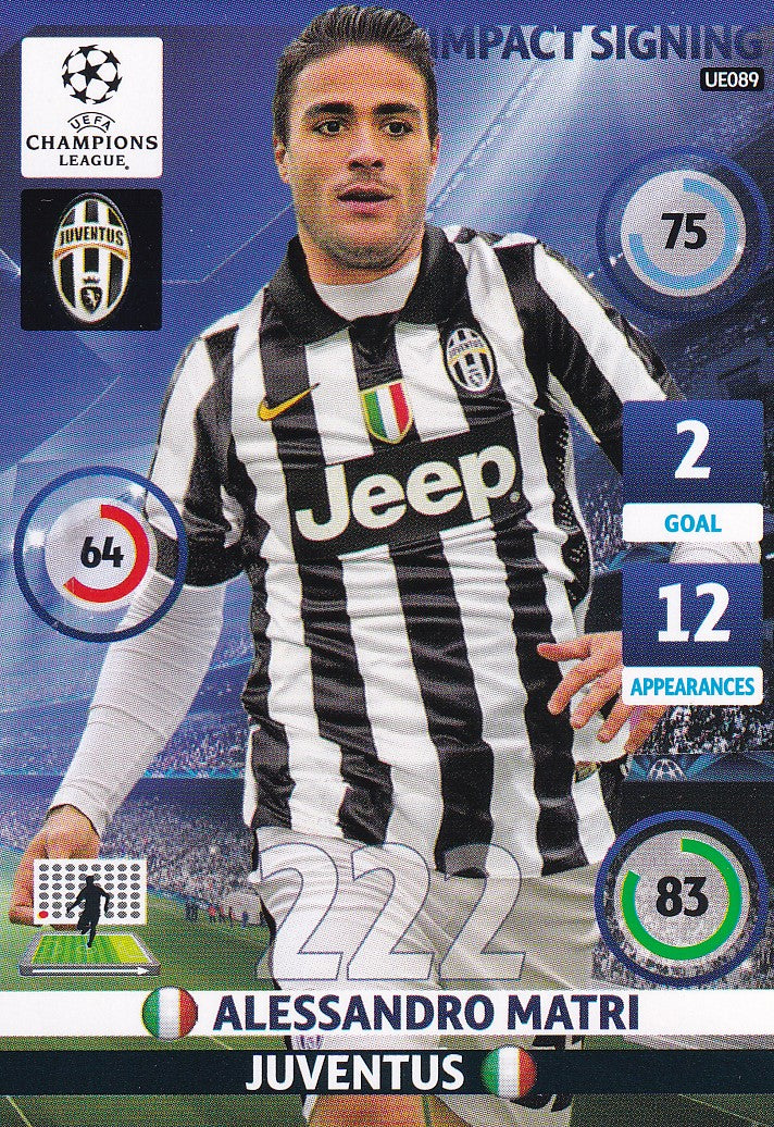 UE089. ALESSANDRO MATRI - JUVENTUS - IMPACT SIGNING