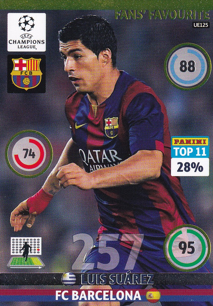 UE125. LUIS SUAREZ - BARCELONA - FANS FAVOURITE