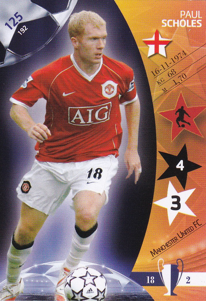 125. PAUL SCHOLES - MANCHESTER UNITED