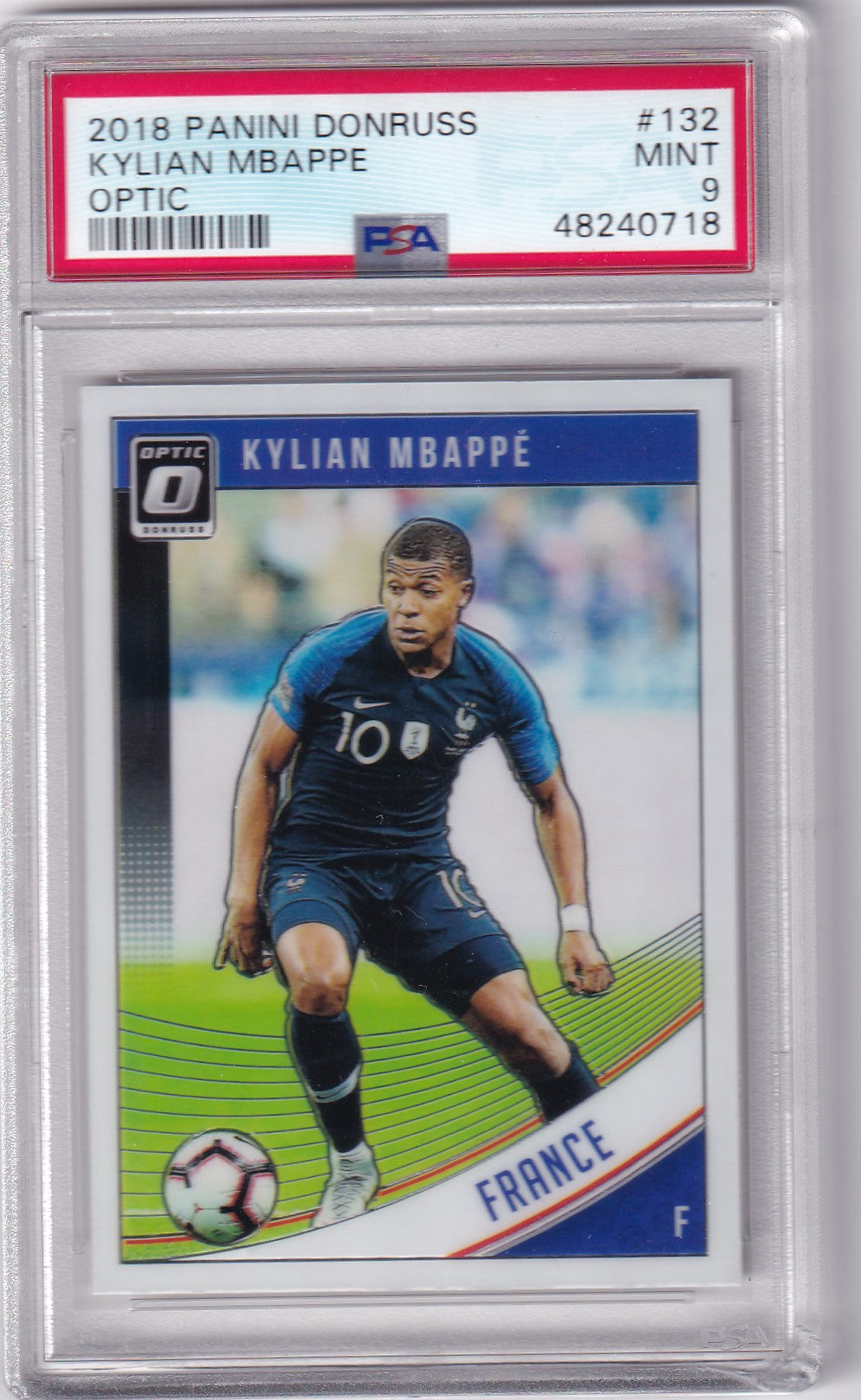 132. KYLIAN MBAPPE - FRANCE - OPTIC - PSA 9