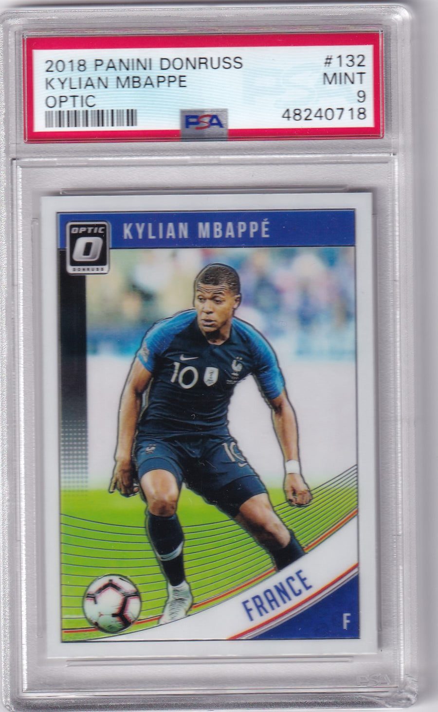 132. KYLIAN MBAPPE - FRANCE - OPTIC - PSA 9