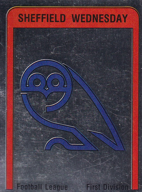 295. SHEFFIELD WEDNESDAY - CLUB BADGE - SILVER FOIL