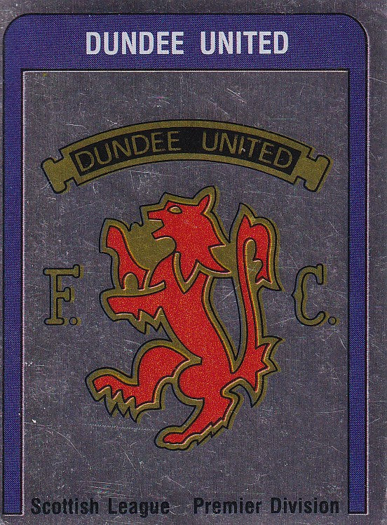 494. DUNDEE UNITED - CLUB BADGE - SILVER FOIL