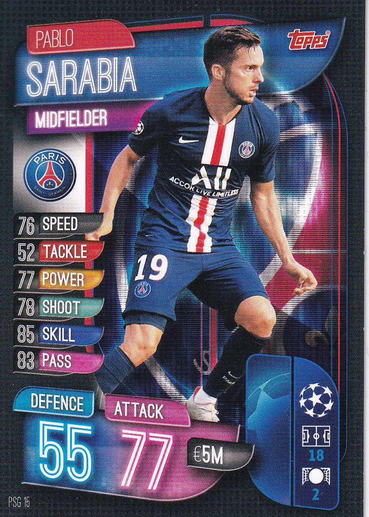 PSG-015. PABLO SARABIA - PARIS SAINT-GERMAIN