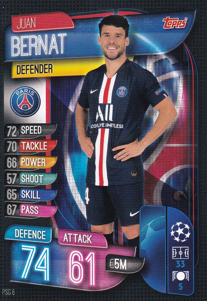PSG-006. JUAN BERNAT - PARIS SAINT-GERMAIN