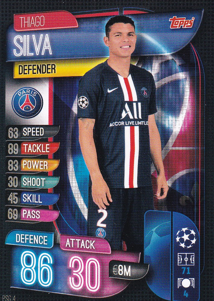 PSG-004. THIAGO SILVA - PARIS SAINT-GERMAIN
