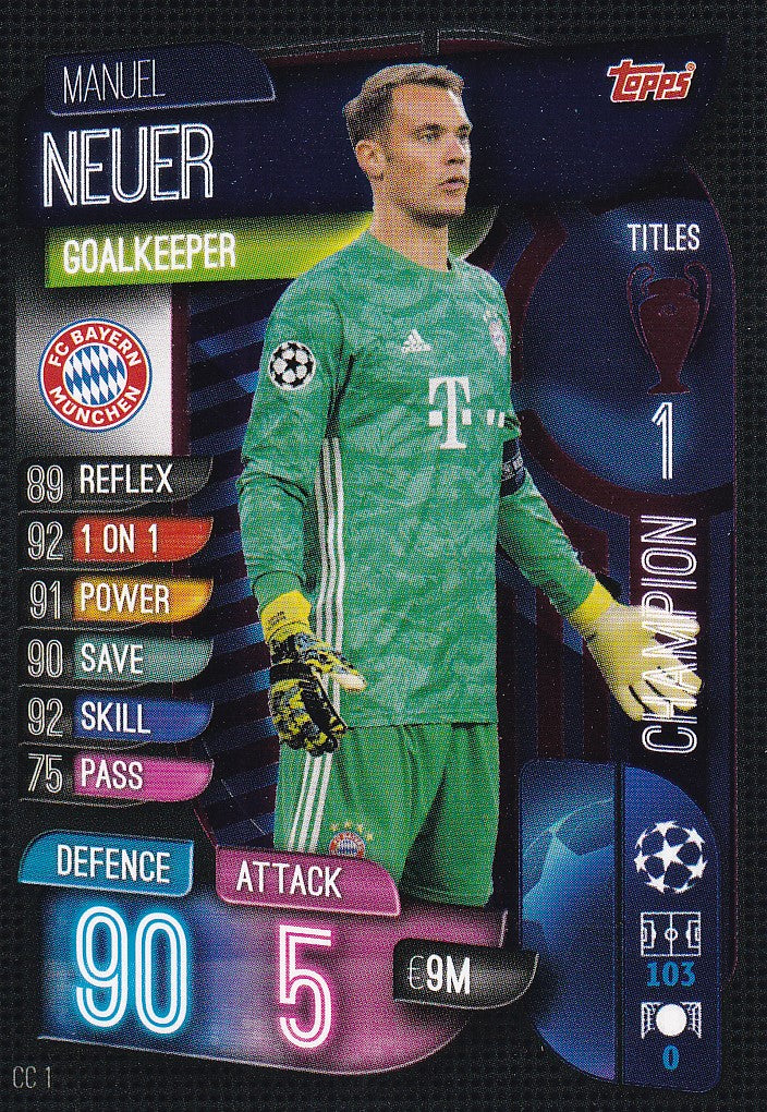 CC01. MANUEL NEUER - BAYERN MUNCHEN - CHAMPION