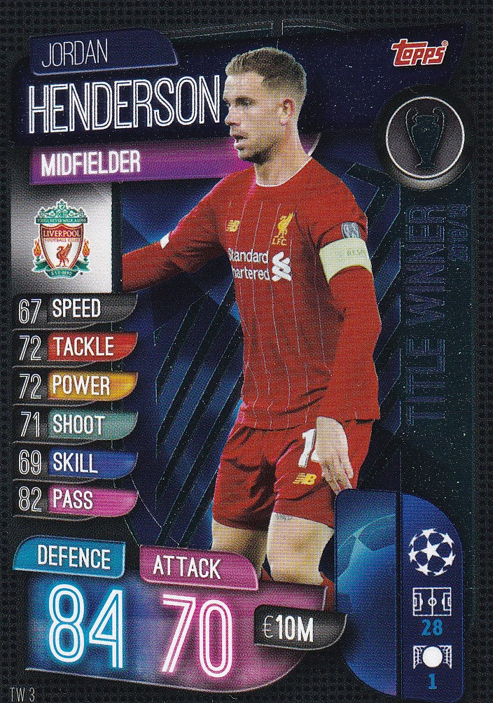 TW03. JORDAN HENDERSON - LIVERPOOL - TITLE WINNER