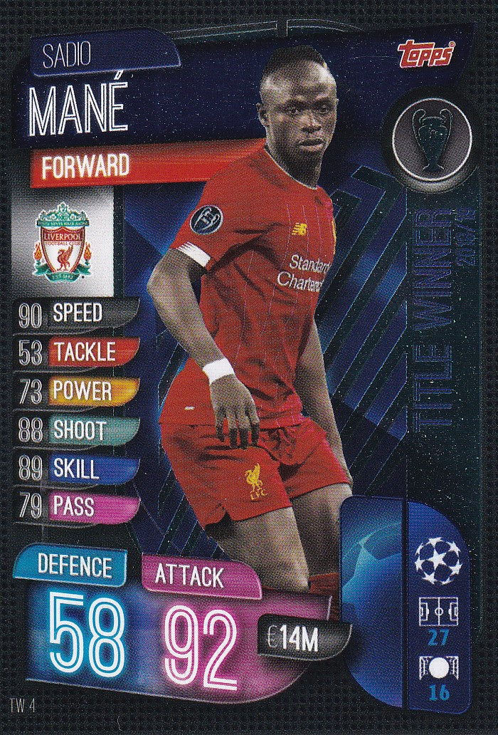 TW04. SADIO MANE - LIVERPOOL - TITLE WINNER