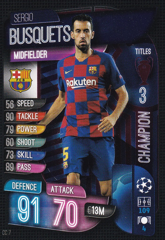 CC07. SERGIO BUSQUETS - BARCELONA - CHAMPION