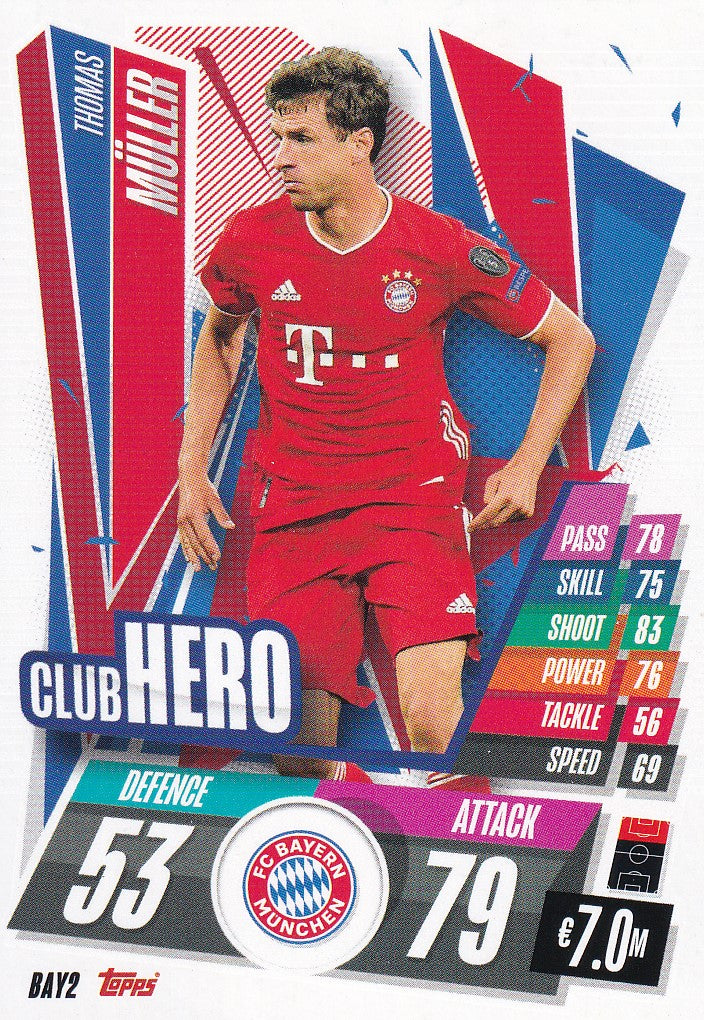 BAY-002. THOMAS MULLER - BAYERN MUNCHEN - CLUB HERO