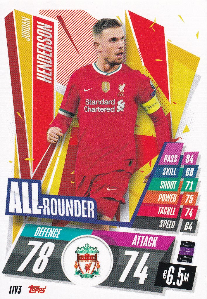 LIV-003. JORDAN HENDERSON - LIVERPOOL - ALL ROUNDER