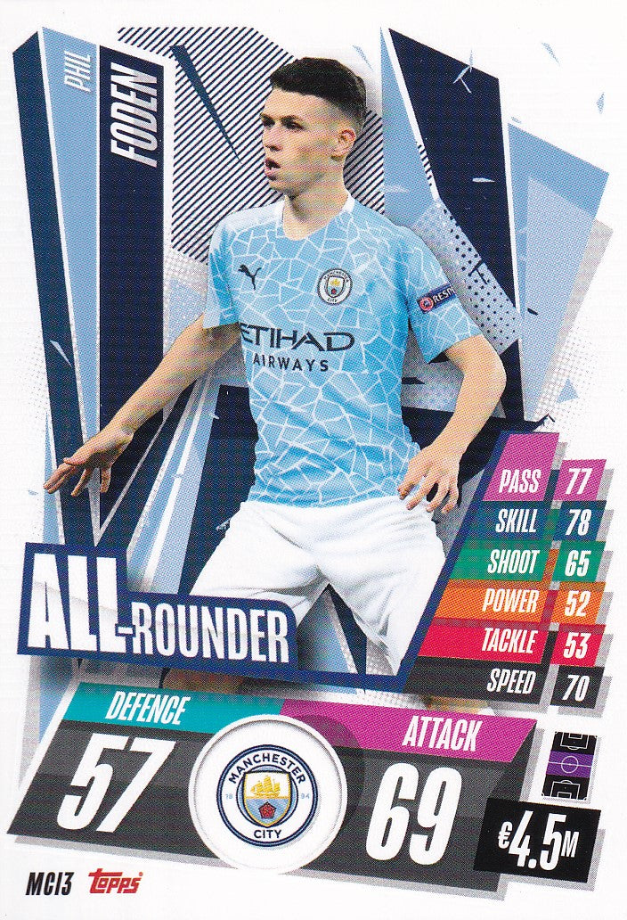 MCI-003. PHIL FODEN - MANCHESTER CITY - ALL ROUNDER