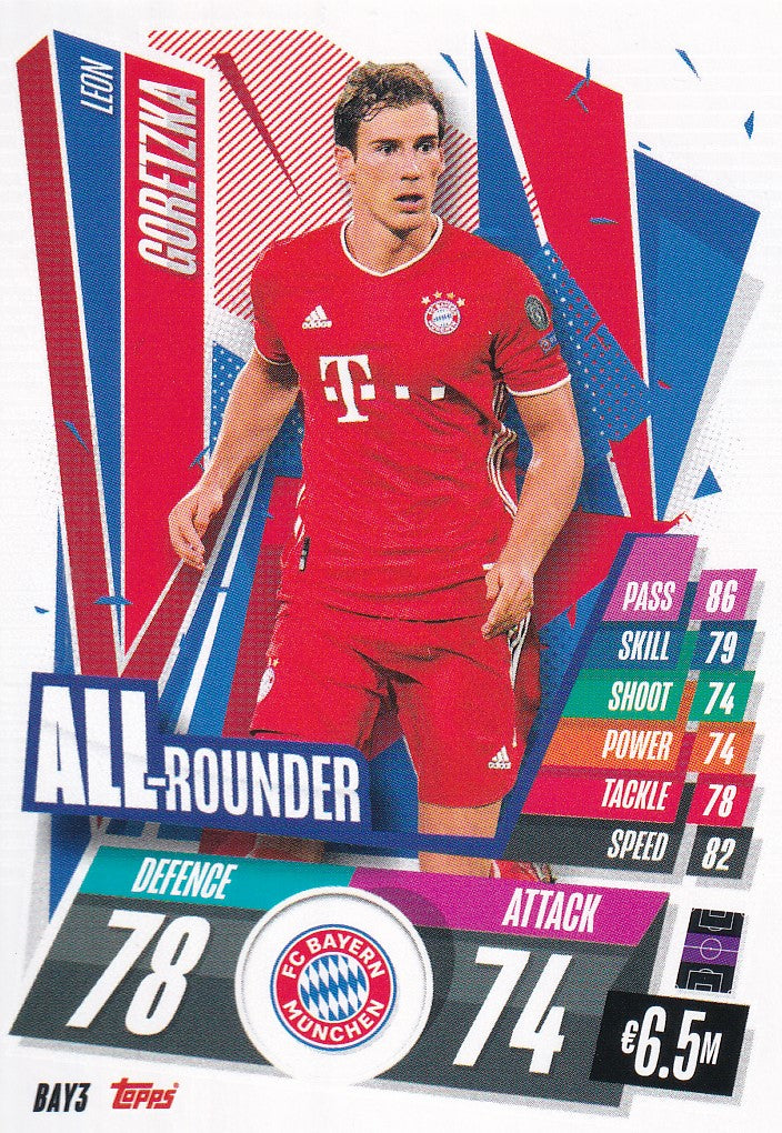 BAY-003. LEON GORETZKA - BAYERN MUNCHEN - ALL ROUNDER