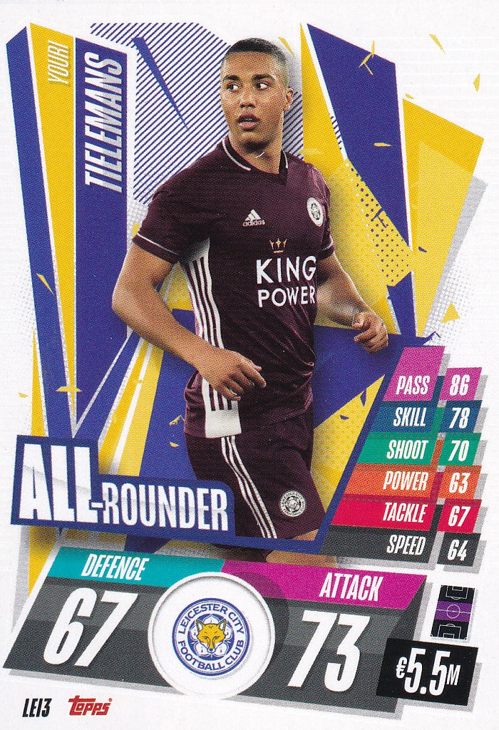 LEI-003. YOURI TIELEMANS - LEICESTER CITY - ALL ROUNDER