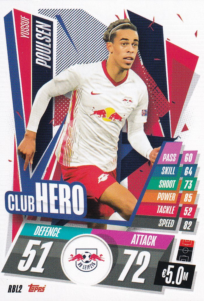 RBL-002. YUSSUF POULSEN - RB LEIPZIG - CLUB HERO