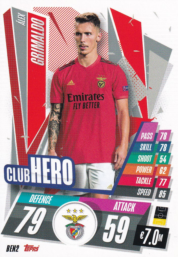 BEN-002. ALEX GRIMALDO - BENFICA - CLUB HERO