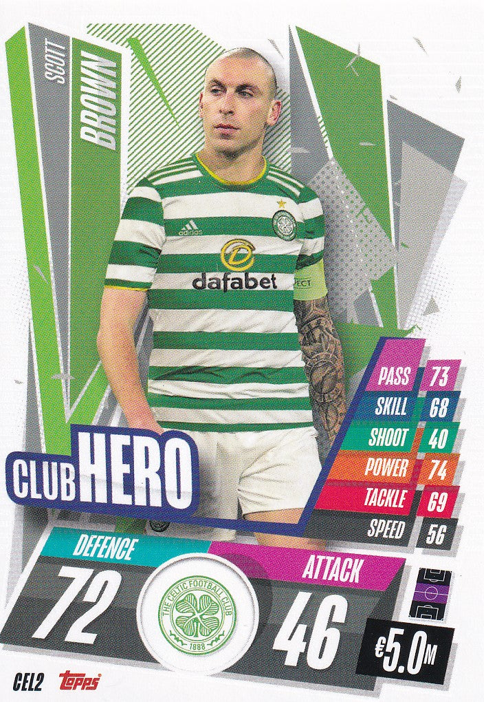 CEL-002. SCOTT BROWN - CELTIC - CLUB HERO