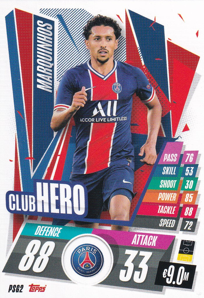 PSG-002. MARQUINHOS - PARIS SAINT-GERMAIN - CLUB HERO
