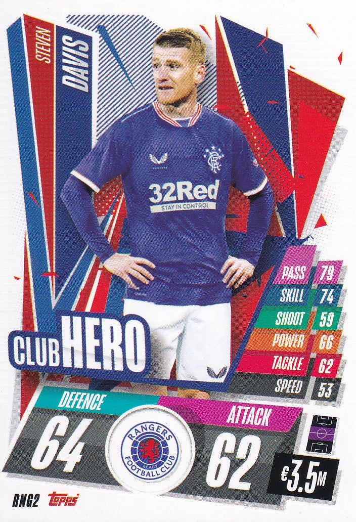 RNG-002. STEVEN DAVIS - RANGERS - CLUB HERO