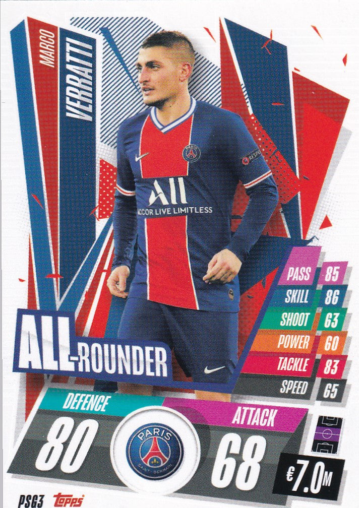 PSG-003. MARCO VERRATTI - PARIS SAINT-GERMAIN - ALL ROUNDER