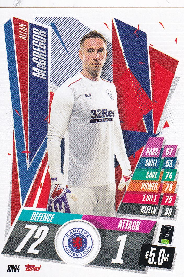 RNG-004. ALLAN McGREGOR - RANGERS