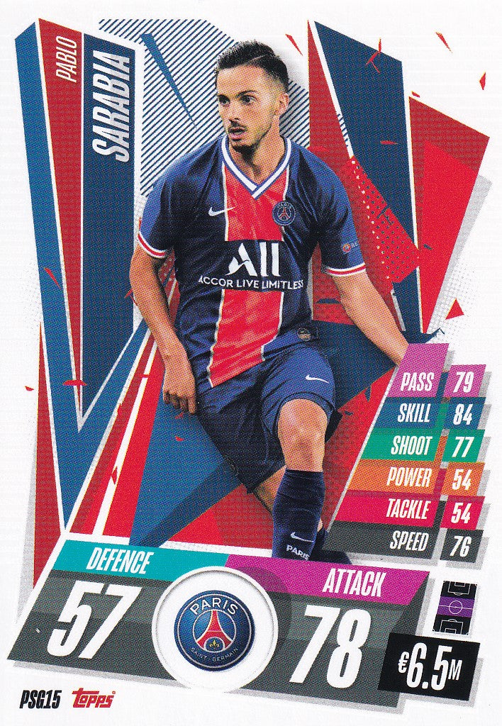 PSG-015. PABLO SARABIA - PARIS SAINT-GERMAIN