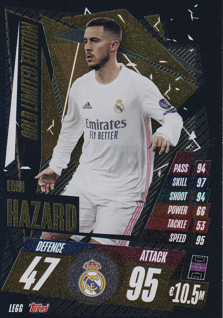 LE6G - EDEN HAZARD - REAL MADRID - GOLD LIMITED EDITION