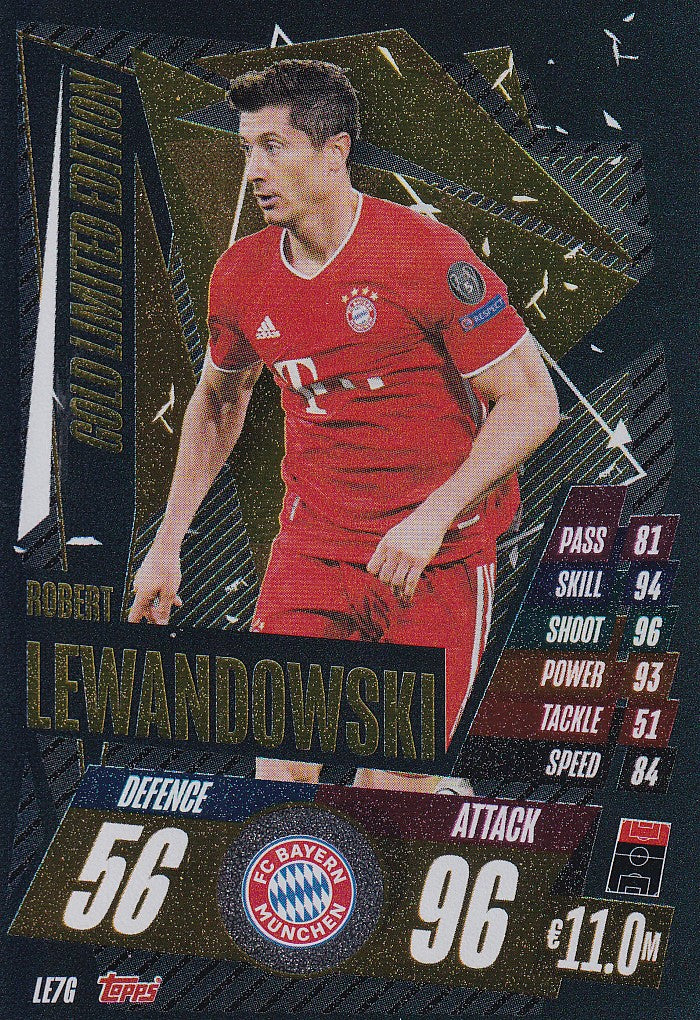 LE7G - ROBERT LEWANDOWSKI - BAYERN MUNCHEN - GOLD LIMITED EDITION