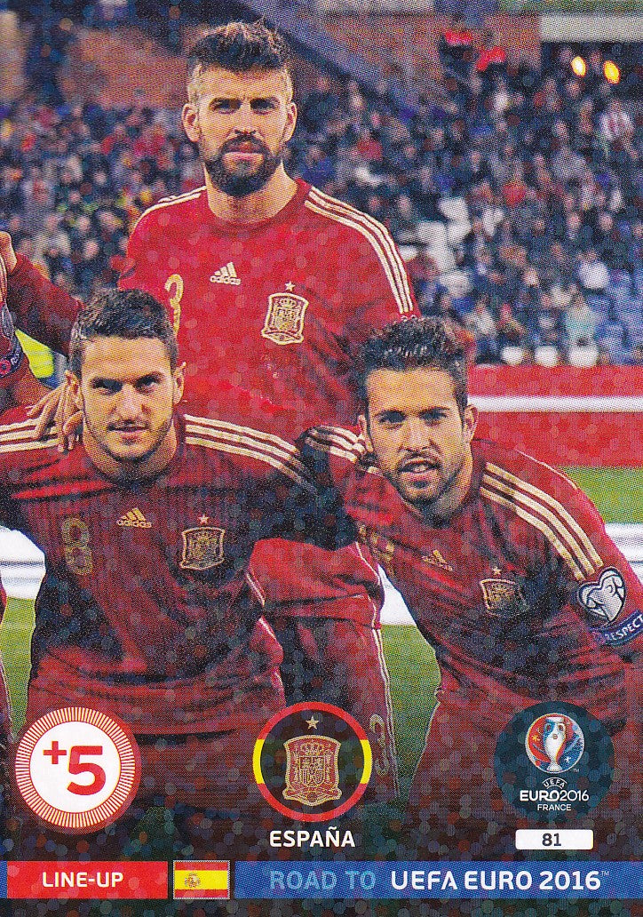 081. ESPAÑA - LINE-UP